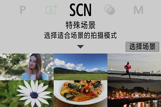 SCN特殊場景模式的菜單