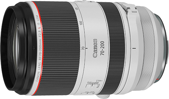 遠攝變焦鏡頭RF70-200mm F2.8 L IS USM。拉近遠處被攝體，拍出動物的特寫